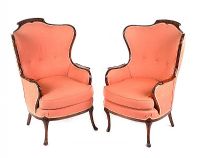 PAIR OF EDWARDIAN TUB CHAIRS at Ross's Online Art Auctions