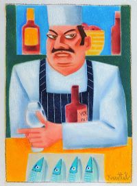 THE CHEF by Graham Knuttel at Ross's Online Art Auctions