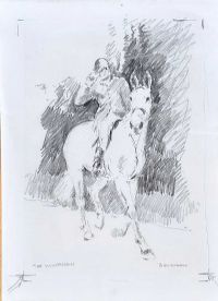 THE HUNTSMAN by Basil Blackshaw HRHA HRUA at Ross's Online Art Auctions