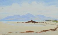 THE MOURNE MOUNTAINS FROM TYRELLA by Robert Cresswell Boak ARCA at Ross's Online Art Auctions