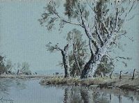 ANCIENT WILLOWS by Wilfred Haughton RUA at Ross's Online Art Auctions