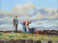 AT THE TURF BANK by Noel Shaw at Ross's Online Art Auctions