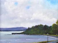 ARDS PIER NEAR CREESLOUGH by Sean Lorinyenko at Ross's Online Art Auctions