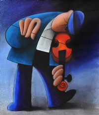 FIDDLER by George Callaghan at Ross's Online Art Auctions