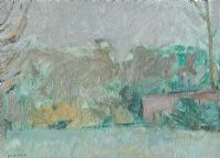 DUNADRY LANDSCAPE by Basil Blackshaw HRHA HRUA at Ross's Online Art Auctions