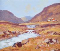 RIVER IN THE MOUNTAINS by Samuel McLarnon UWS at Ross's Online Art Auctions