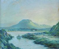 LURIG MOUNTAIN by Charles McAuley at Ross's Online Art Auctions