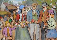 TRAVELLER FAIR DAY by Gladys Maccabe HRUA at Ross's Online Art Auctions
