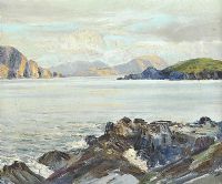 ROCKS ON THE WEST OF IRELAND by Desmond Turner RUA at Ross's Online Art Auctions