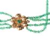 EMERALD BEAD NECKLACE WITH A 14CT GOLD CLASP at Ross's Online Art Auctions