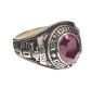 14CT WHITE GOLD AMERICAN COLLEGE RING at Ross's Online Art Auctions