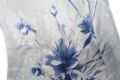 GIORGIO ARMANI BLUE FLORAL PRINT SILK SCARF at Ross's Online Art Auctions