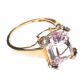 9CT ROSE GOLD KUNZITE AND DIAMOND RING at Ross's Online Art Auctions