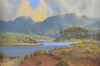 ANGLERS AT DERRYCLARE, CONNEMARA by David Overend at Ross's Online Art Auctions