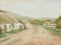 IN THE MOURNE MOUNTAINS & AN IRISH VILLAGE by Charles A. Bool at Ross's Online Art Auctions