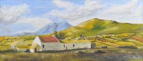 FARMSTEAD IN THE MOURNES by James Bingham at Ross's Online Art Auctions