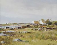 AT BALLYCONNEELY, COUNTY GALWAY by Maurice Canning Wilks ARHA RUA at Ross's Online Art Auctions