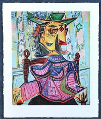 SEATED PORTRAIT OF DORA MAAR 1939 by Pablo Picasso at Ross's Online Art Auctions