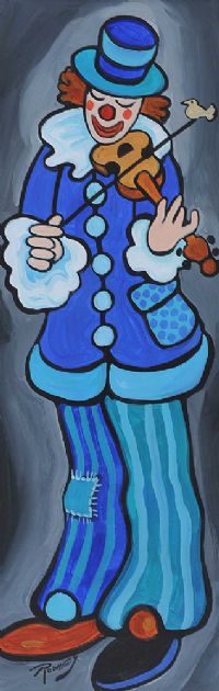 THE LULLABY CLOWN by J.P. Rooney at Ross's Online Art Auctions