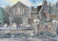 THE GREY ABBEY by Anne Anderson at Ross's Online Art Auctions