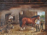 THE BLACKSMITH by George Bennett at Ross's Online Art Auctions
