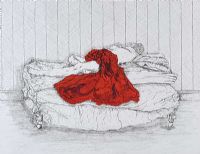 THE RED BLANKET by Anne Anderson at Ross's Online Art Auctions