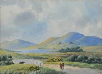 STROLLING IN THE MOURNES by Ursula Spry at Ross's Online Art Auctions