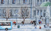 BELFAST CITY HALL IN THE SNOW by Cupar Pilson at Ross's Online Art Auctions