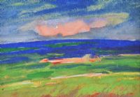 GREEN LANDSCAPE by George Gault at Ross's Online Art Auctions