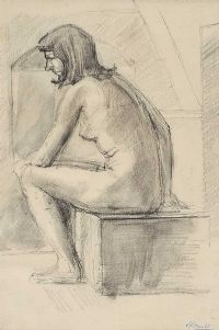FEMALE STUDY by George Gault at Ross's Online Art Auctions