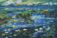 LILY POND by Johnston at Ross's Online Art Auctions
