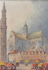LOUVAIN CATHEDRAL by Paul Braddon at Ross's Online Art Auctions