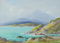 VIEW OF MUCKISH, DONEGAL by George W.  Morrison at Ross's Online Art Auctions
