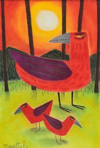 THREE BIRDS by Graham Knuttel at Ross's Online Art Auctions