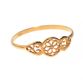 18CT GOLD FLORAL PIERCED RING at Ross's Online Art Auctions