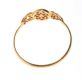 18CT GOLD FLORAL PIERCED RING at Ross's Online Art Auctions