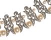 JENNY PACKHAM SILVER-TONE CRYSTAL AND FAUX PEARL NECKLACE WITH BOX at Ross's Online Art Auctions