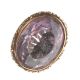 GOLD-PLATED FOB SET WITH OVAL-CUT PURPLE STONE at Ross's Online Art Auctions