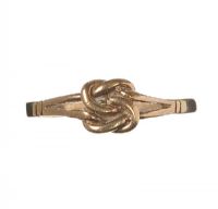 9CT GOLD KNOT RING at Ross's Online Art Auctions