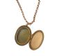 9CT GOLD BELCHER LINK CHAIN WITH OVAL ENGRAVED GOLD PLATED LOCKET at Ross's Online Art Auctions
