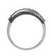 9CT WHITE GOLD AND BLACK DIAMOND RING at Ross's Online Art Auctions