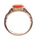 9CT ROSE GOLD CARNELIAN RING at Ross's Online Art Auctions