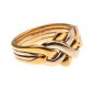 18CT WHITE AND YELLOW GOLD WOVEN-STYLE RING at Ross's Online Art Auctions