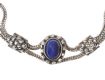 STERLING SILVER BRACELET SET WITH A BLUE STONE at Ross's Online Art Auctions