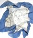 HERMES BLUE SILK SCARF WITH DOG MOTIF at Ross's Online Art Auctions