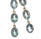 9CT GOLD BLUE TOPAZ DROP EARRINGS at Ross's Online Art Auctions
