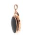 9CT GOLD OVAL SWIVEL FOB SET WITH BLOODSTONE AND AGATE at Ross's Online Art Auctions