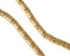 18CT GOLD TEXTURED BEADED NECKLACE at Ross's Online Art Auctions