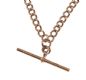 9CT ROSE GOLD CURB-CHAIN WITH T-BAR at Ross's Online Art Auctions