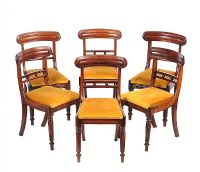 SET OF SIX VICTORIAN BAR BACK DINING ROOM at Ross's Online Art Auctions